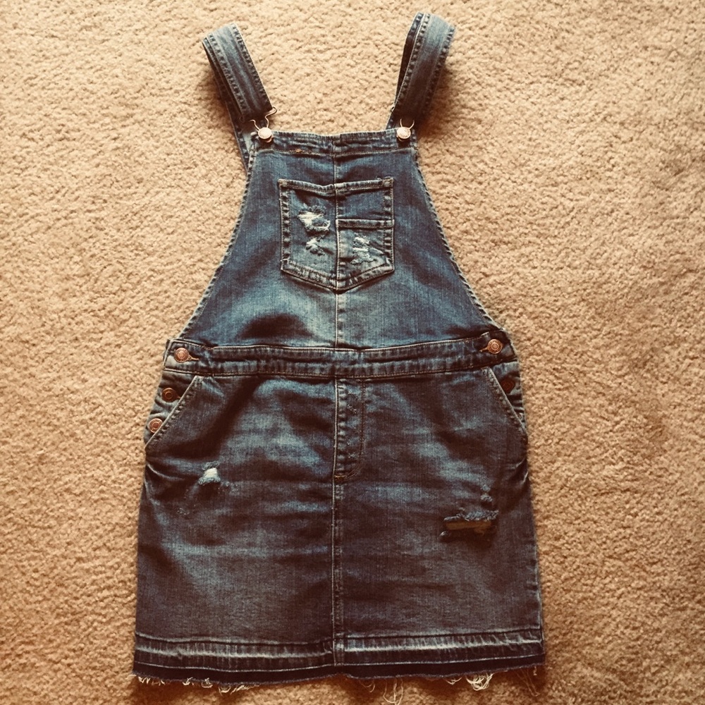 Maurices Jean Overalls Skirt Size Small